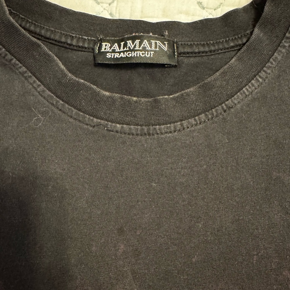 Balmain Black Tee XL - Picture 4 of 6
